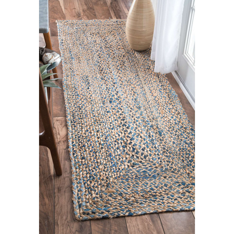 Mistana™ Destrie Handmade Braided Blue/Beige Rug & Reviews Wayfair